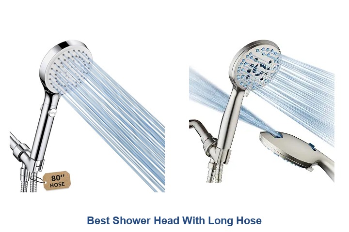 best shower head with long hose