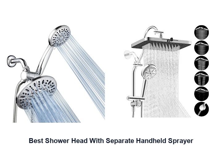 best shower head with separate handheld sprayer