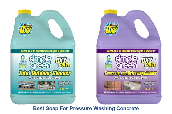 best soap for pressure washing concrete