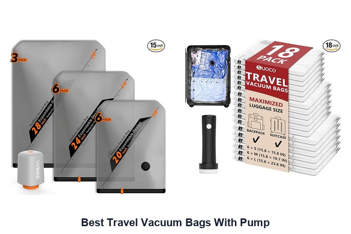 best travel vacuum bags with pump