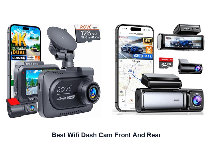 best wifi dash cam front and rear