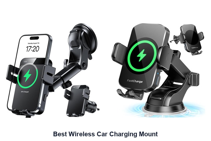 best wireless car charging mount