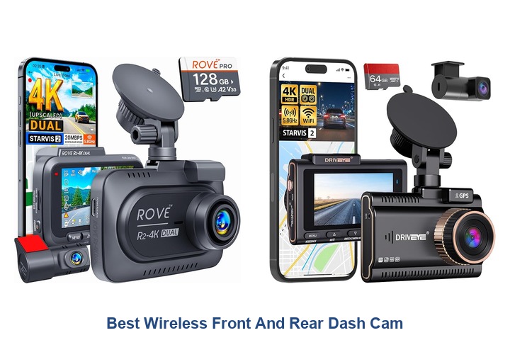 best wireless front and rear dash cam