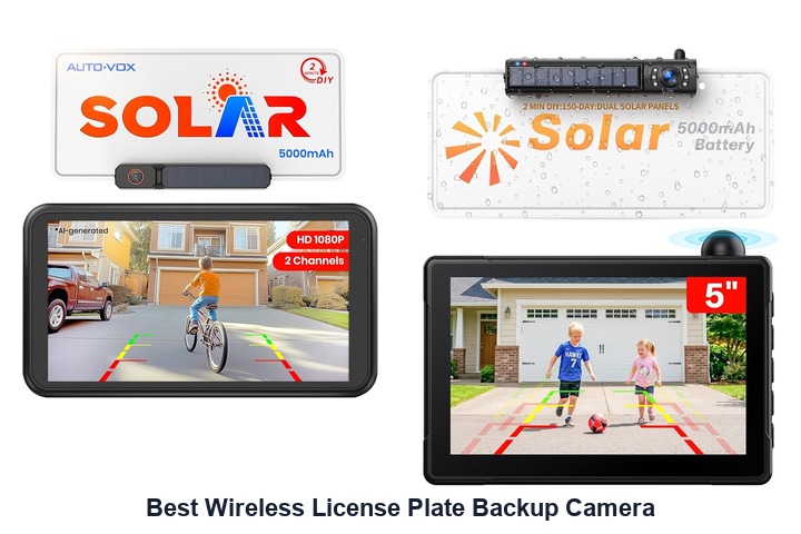 best wireless license plate backup camera